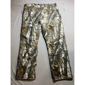 Wrangler Pro‎ Gear Pants Mens 32x31 Hunting Camouflage Real Tree Lined Outdoor.
